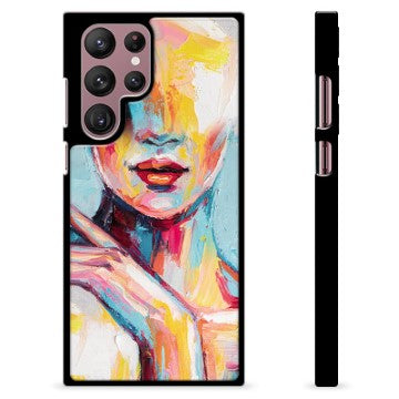 Samsung Galaxy S22 Ultra 5G Beskyttende Cover - Abstrakt Portræt