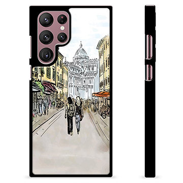 Samsung Galaxy S22 Ultra 5G Beskyttende Cover - Italiensk Gade