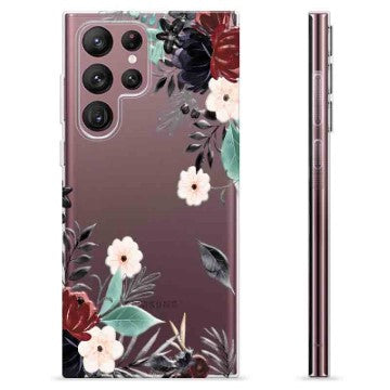 Samsung Galaxy S22 Ultra 5G TPU Cover - Efterårsblomster