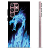 Samsung Galaxy S22 Ultra 5G TPU Cover - Blå Ild Drage