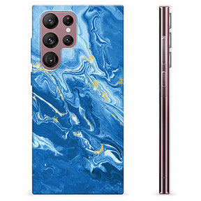 Samsung Galaxy S22 Ultra 5G TPU Cover - Farverig Marmor