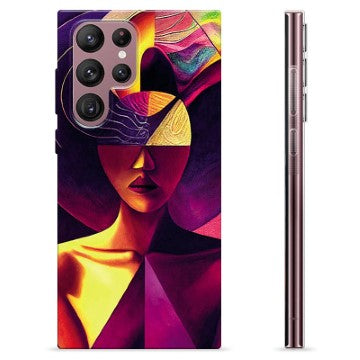 Samsung Galaxy S22 Ultra 5G TPU Cover - Kubistisk Portræt