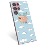 Samsung Galaxy S22 Ultra 5G TPU Cover - Flyvende Gris