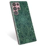 Samsung Galaxy S22 Ultra 5G TPU Cover - Grøn Mandala