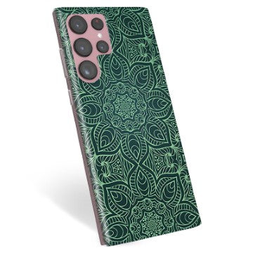 Samsung Galaxy S22 Ultra 5G TPU Cover - Grøn Mandala