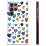 Samsung Galaxy S22 Ultra 5G TPU Cover - Hjerter