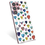Samsung Galaxy S22 Ultra 5G TPU Cover - Hjerter