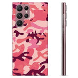Samsung Galaxy S22 Ultra 5G TPU Cover - Pink Camouflage