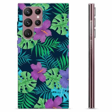 Samsung Galaxy S22 Ultra 5G TPU Cover - Tropiske Blomster