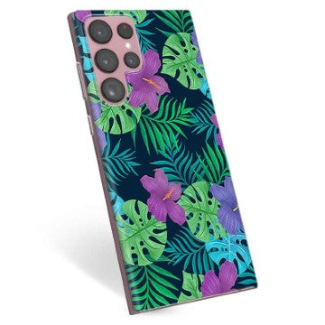 Samsung Galaxy S22 Ultra 5G TPU Cover - Tropiske Blomster