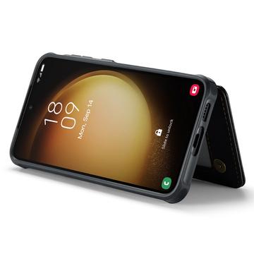 Samsung Galaxy S22+ 5G Caseme C22-etui RFID-kortpung - Sort