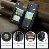 Samsung Galaxy S22+ 5G Caseme C22-etui RFID-kortpung - Sort
