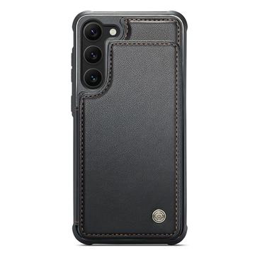 Samsung Galaxy S22+ 5G Caseme C22-etui RFID-kortpung - Sort