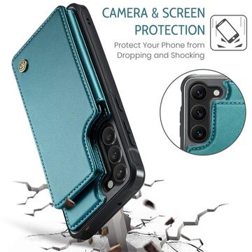 Samsung Galaxy S22+ 5G Caseme C22-etui RFID-kortpung - Grøn