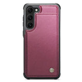Samsung Galaxy S22+ 5G Caseme C22-etui RFID-kortpung - Rød
