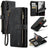 Samsung Galaxy S23 5G Caseme 2-i-1 Multifunktionel Pung - Sort