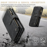 Samsung Galaxy S23 5G Caseme 2-i-1 Multifunktionel Pung - Sort