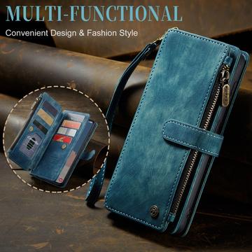 Samsung Galaxy S23 5G Caseme 2-i-1 Multifunktionel Pung - Blå