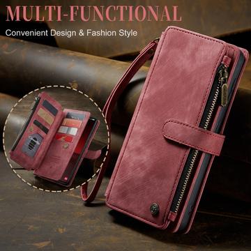 Samsung Galaxy S23 5G Caseme 2-i-1 Multifunktionel Pung - Rød