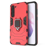 Samsung Galaxy S23 5G Hybrid Cover med Ring Holder - Rød