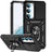 Samsung Galaxy S23 5G Roterende Ring Hybrid Cover med Kameraskjold - Sort