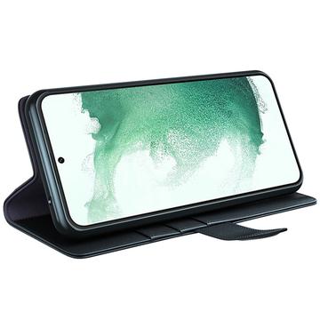 Samsung Galaxy S23 5G Læderpung med Stativ - Sort
