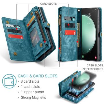 Samsung Galaxy S23 FE Caseme C30 Multifunktionel Pung - Blå