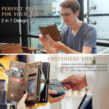 Samsung Galaxy S23 FE Caseme C30 Multifunktionel Pung - Brun