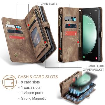 Samsung Galaxy S23 FE Caseme C30 Multifunktionel Pung - Brun