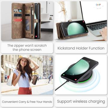 Samsung Galaxy S23 FE Caseme C30 Multifunktionel Pung - Brun