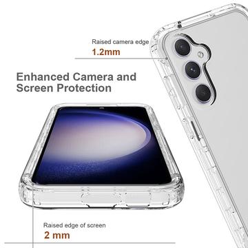 Samsung Galaxy S23 FE Gradient Series Hybrid Cover - Blå / Gennemsigtig