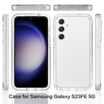 Samsung Galaxy S23 FE Gradient Series Hybrid Cover - Blå / Gennemsigtig
