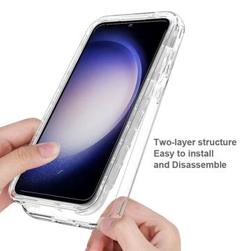 Samsung Galaxy S23 FE Gradient Series Hybrid Cover - Gennemsigtig