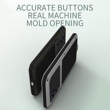 Samsung Galaxy S23 FE Love Mei Powerful Hybrid Cover - Sølv
