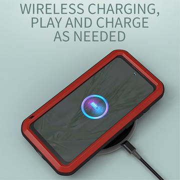 Samsung Galaxy S23 FE Love Mei Powerful Hybrid Cover - Sølv