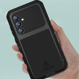 Samsung Galaxy S23 FE Love Mei Powerful Hybrid Cover - Sølv