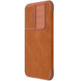 Samsung Galaxy S23 FE Nillkin Qin Pro Flip Cover - Brun