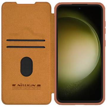 Samsung Galaxy S23 FE Nillkin Qin Pro Flip Cover - Brun