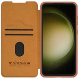 Samsung Galaxy S23 FE Nillkin Qin Pro Flip Cover - Brun