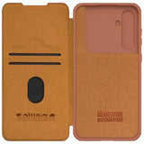 Samsung Galaxy S23 FE Nillkin Qin Pro Flip Cover - Brun