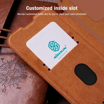 Samsung Galaxy S23 FE Nillkin Qin Pro Flip Cover - Brun