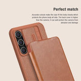 Samsung Galaxy S23 FE Nillkin Qin Pro Flip Cover - Brun