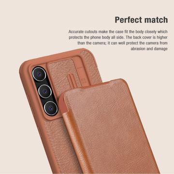 Samsung Galaxy S23 FE Nillkin Qin Pro Flip Cover - Brun