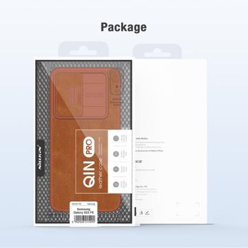 Samsung Galaxy S23 FE Nillkin Qin Pro Flip Cover - Brun