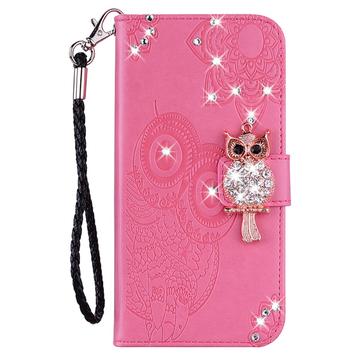 Samsung Galaxy S23 FE Ugle Rhinsten Pung - Hot Pink