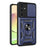 Samsung Galaxy S23 FE Roterende Ring Hybrid Cover med Kameraskjold - Blå