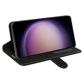 Samsung Galaxy S23 FE Pung Taske med Magnetisk Lukning - Sort