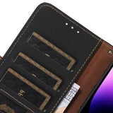 Samsung Galaxy S23 FE Læderpung med RFID - Sort