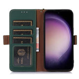 Samsung Galaxy S23 FE Læderpung med RFID - Grøn