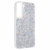 Samsung Galaxy S23 Glitter Flakes TPU Cover - Sølv